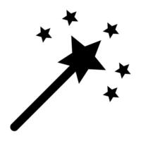 Modern style vector of magic wand