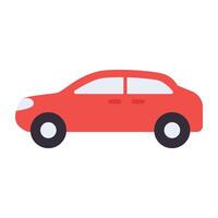 Flat vector design of automobile