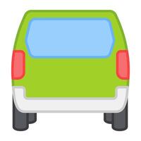 Hatchback, flat design of private transport vector