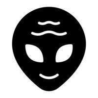 extraterrestre icono diseño vector de espacio avatar