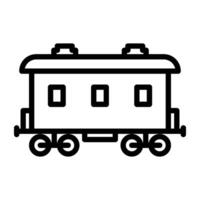 An icon design of cargo train, editable vector