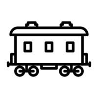 An icon design of cargo train, editable vector