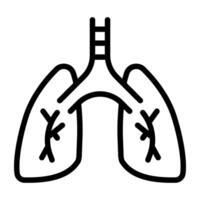 humano respiratorio Organo, livianos icono vector
