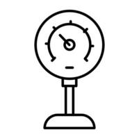 A linear design, icon of pressure meter vector