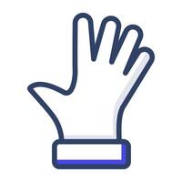 Trendy vector design of lab glove