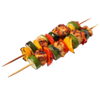 AI generated Vegetables kebab clip art png