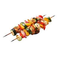 AI generated Vegetables kebab clip art png