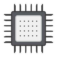 un vector de diseño perfecto de microchip