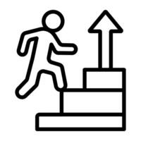 An icon design of success ladder vector