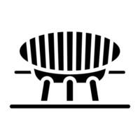 An icon design of bbq stove, editable vector