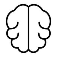 Trendy design icon of brain vector