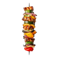 AI generated Vegetables kebab clip art png