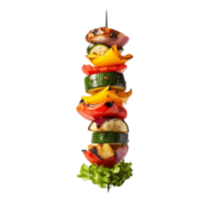 AI generated Vegetables kebab clip art png