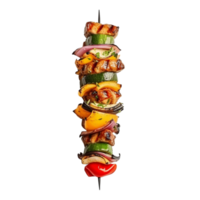 AI generated Vegetables kebab clip art png