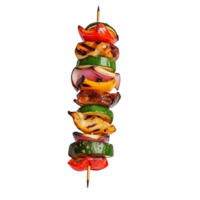 AI generated Vegetables kebab clip art png