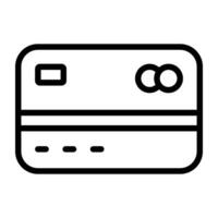 A linear design, icon of atm card vector