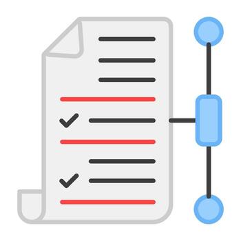 A flat design, icon of network file vector