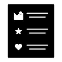 Survey form icon in unique design, feedback list concept vector