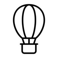 Hot air balloon or fire balloon best for adventure vector