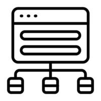 An icon design of web algorithm vector