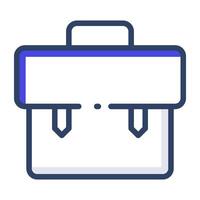 An outline design, icon of office bag vector