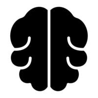 Trendy design icon of brain vector