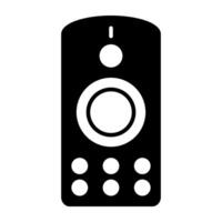 An editable design icon of TV remote vector