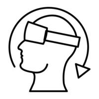 A unique design icon of vr glasses vector