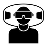 A unique design icon of vr goggles vector