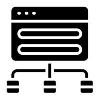 An icon design of web algorithm vector