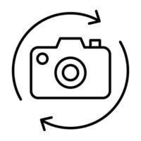 Modern technology icon of camera vector