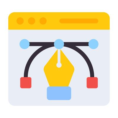 A flat design, icon of web graphic