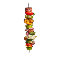 AI generated Vegetables kebab clip art png