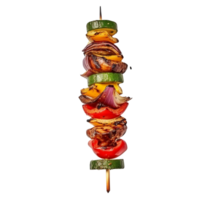 AI generated Vegetables kebab clip art png