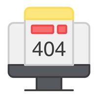 A creative design icon of error 404 vector