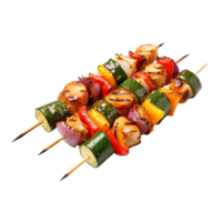 ai gerado legumes Kebab grampo arte png