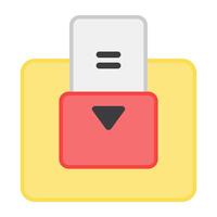 An icon design of hotel card lock vector