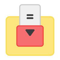 An icon design of hotel card lock vector