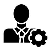 A trendy vector design of manager icon