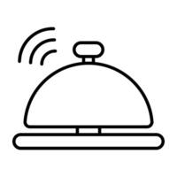 Modern style icon of reception bell vector