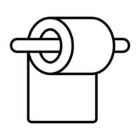 un moderno diseño icono de pañuelo de papel rodar vector