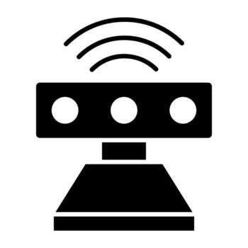 An editable design icon of sensor device vector