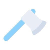 A flat design, icon of axe vector