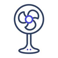 A outline design, icon of pedestal fan vector