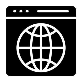 un creativo diseño vector de web navegador