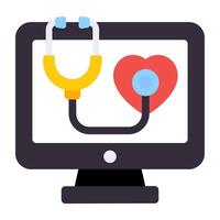 Trendy vector design of online healthcare