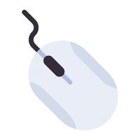 A flat design, icon of mouse vector
