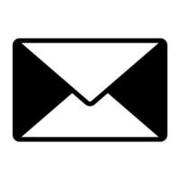 Editable solid design vector of mail icon