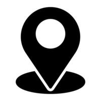 An icon design of location pointer vector