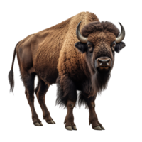 AI generated Bison clip art png